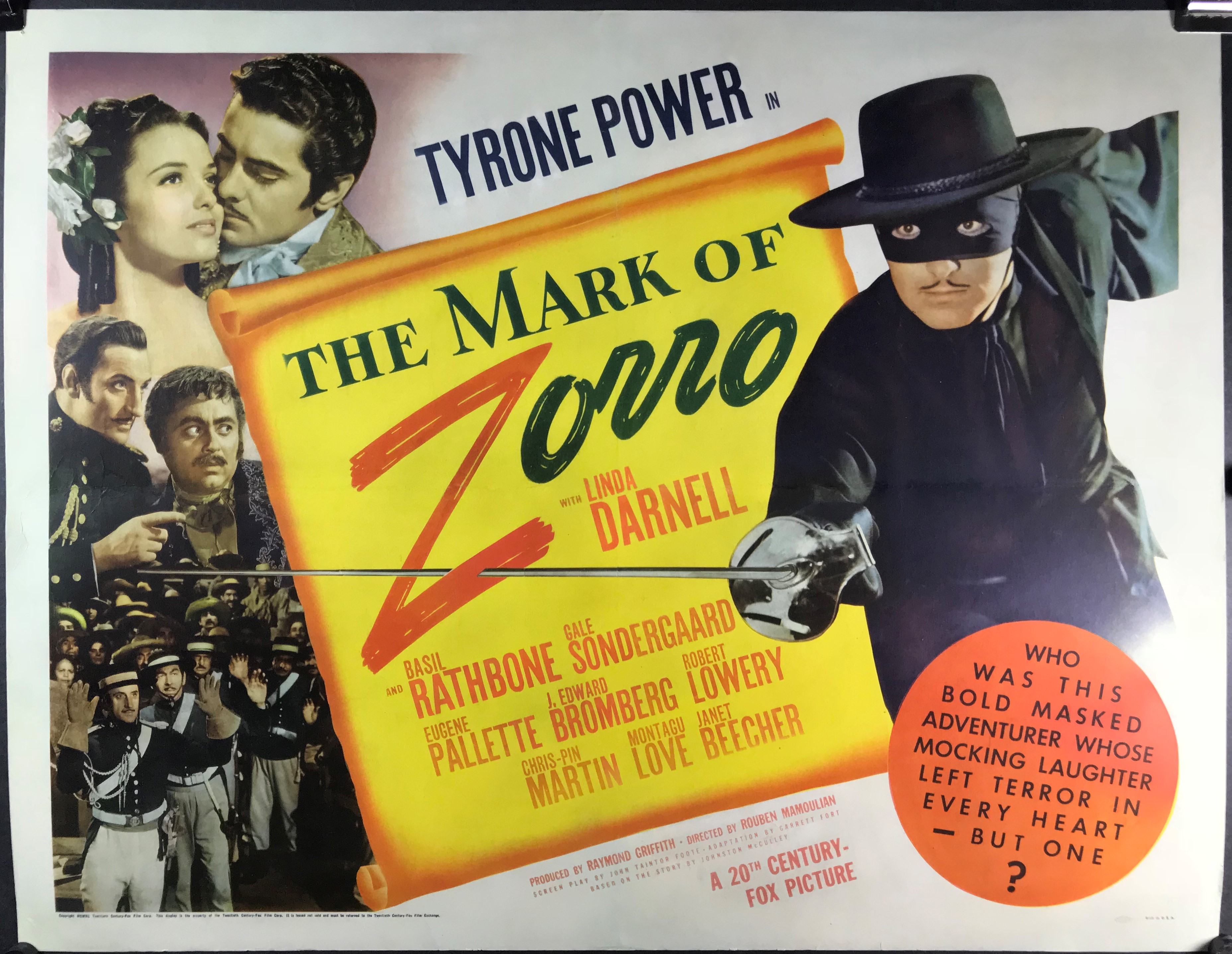 The Mark of Zorro, 1940
